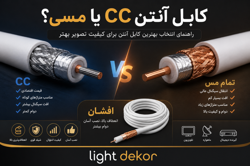 کابل آنتن آلومینیوم یا مسی؟